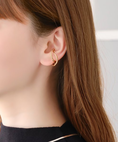 Cross Pearl Ear Cuff～ｸﾛｽﾊﾟｰﾙｲﾔｰｶﾌ | イヤーカフ | oxygencycles.in