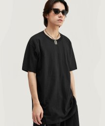 INFLATION(INFLATION)/INFLATION(インフレーション)オーバーサイズクルーネックTシャツ/ブラック