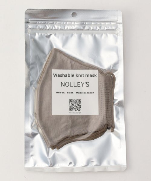 NOLLEY’S(ノーリーズ)/洗える立体ニットファッションマスク/カーキ