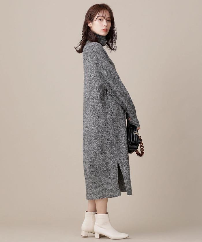 注目の商品 40 Off マガシーク ナノ ユニバース 撚り杢ニットワンピース レディース チャコール3 ３６ Nano Universe タイムセール開催中 かいこみ