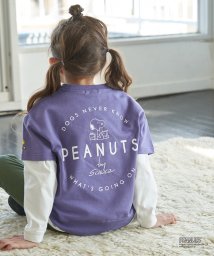 ROPE' PICNIC　KIDS(ロぺピクニックキッズ)/【ROPE' PICNIC KIDS】【PEANUTS】別注バックプリント半袖プルオーバー/パープル（50）