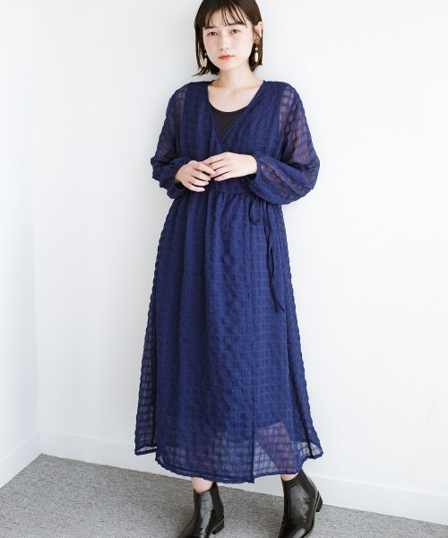 セール 羽織としても便利 シアー素材で女っぽいかわいいカシュクールワンピース インナーセット ハコ Haco Magaseek セール 羽織としても便利 シアー素材で女っぽいかわいいカシュクールワンピース インナーセット ハコ Haco Magaseek