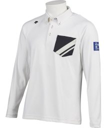 DESCENTE GOLF(デサントゴルフ)/【BLUE LABEL】リサイクルポリエステルストレッチスムースシャツ 【UVケア】【アウトレット】/ホワイト系 