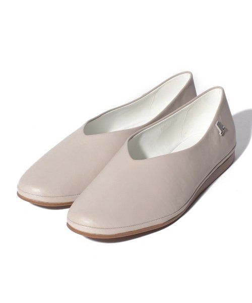 LANVINCOLLECTION(SHOES)(ランバンコレクション（シューズ）)/スリッポンカッターシューズ/ライトグレー