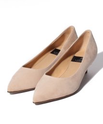 LANVINCOLLECTION(SHOES)(ランバンコレクション（シューズ）)/ポインテッドトゥプレーンパンプス/ピンクベージュ