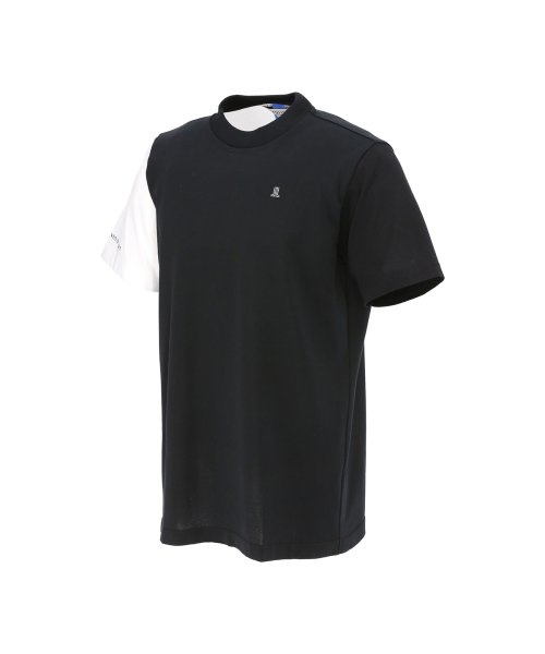 LANVIN SPORT(ランバン スポール)/ジャージ＆ニットモックネックTシャツ【アウトレット】/ブラック系