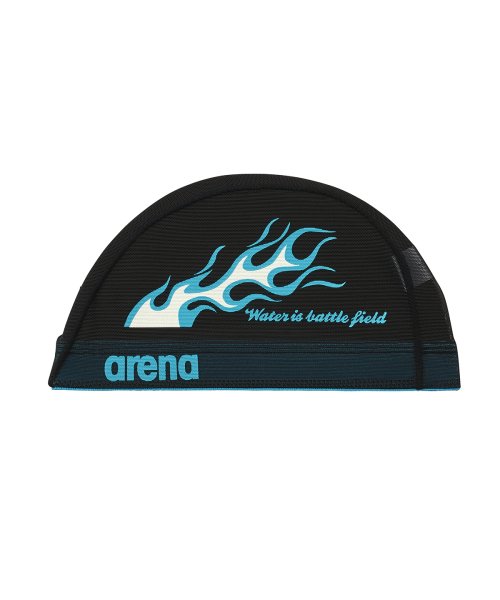 arena (アリーナ)/グラフィック メッシュキャップ/ブラック系