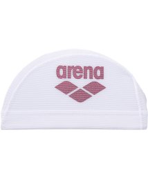 arena (アリーナ)/アリーナロゴメッシュキャップ/ホワイト×ピンク