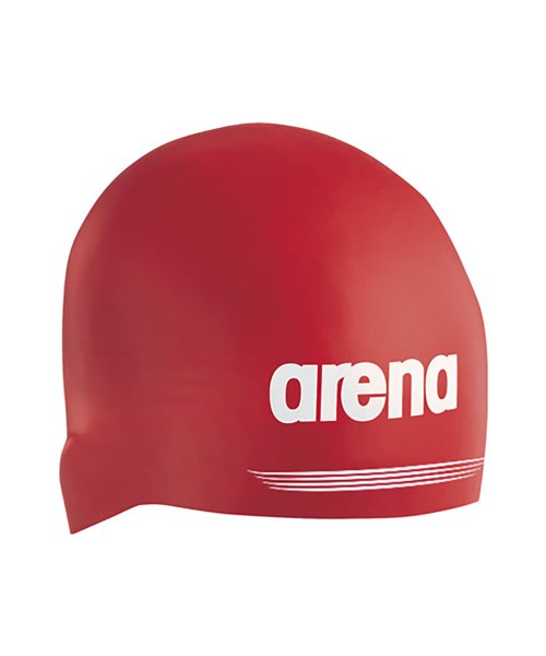 arena (アリーナ)/【FINA承認】アクアフォース3Dシールド シリコンキャップ/レッド系