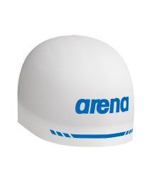 arena (アリーナ)/【選手着用モデル】アクアフォース3Dソフトシリコンキャップ（FINA承認）/ホワイト系 
