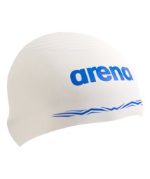arena (アリーナ)/【FINA承認】ジュニア  アクアフォースウェーブキャップ （シリコン）/ホワイト系 