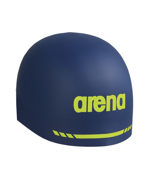 arena (アリーナ)/【FINA承認】ジュニア アクアフォース３Dソフトキャップ（シリコン） /ネイビー系