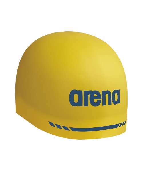 arena (アリーナ)/【FINA承認】ジュニア アクアフォース３Dソフトキャップ（シリコン） /イエロー系