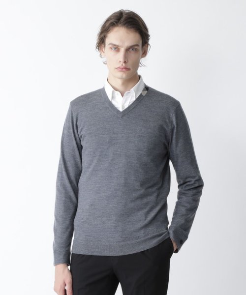 ウォッシャブルvネックニット Hankyu Men S 阪急メンズ