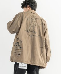 Rocky Monroe(ロッキーモンロー)/Mark Gonzales マークゴンザレス 2G5－60900 コーチジャケット ナイロンジャケット メンズ レディース ライトアウター オーバーサイズ マル/ベージュ