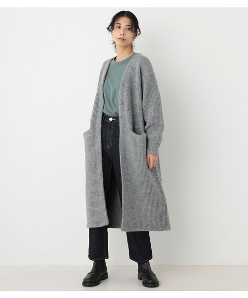 【セール】aze knit long cardigan(503576251) | ブラックバイ