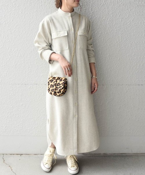 Ships Any リサイクルウール メランジ シャツワンピース シップス エニィ ウィメンズ Ships Any Womens Magaseek