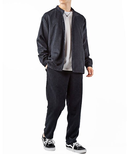 上下セットコーデュロイメンズcpoシャツジャケットシェフパンツセットアップ トップイズム Topism Magaseek