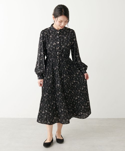 セール 花柄ティアードプリーツワンピース オリーブデオリーブ Olive Des Olive Magaseek