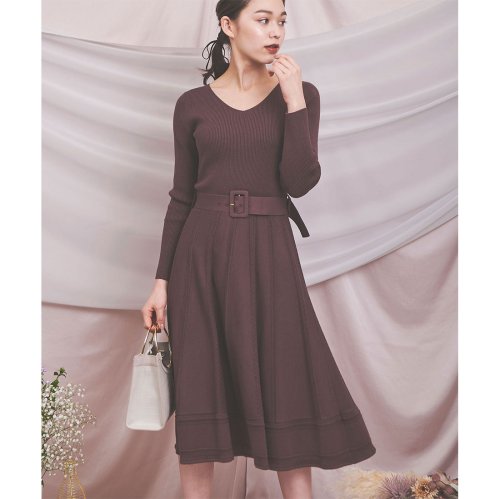 セール 美人百花2月号掲載 リブフレアニットワンピース ノエラ Noela Magaseek セール 美人百花2月号掲載 リブフレアニットワンピース ノエラ Noela Magaseek