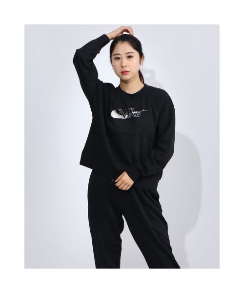 ナイキ Nike レディース フィットネス アウター ナイキ ウィメンズ アイコン クラッシュ シーズナル クルー フリース Cu6476010 ブラック 503581570 ナイキ Nike Magaseek