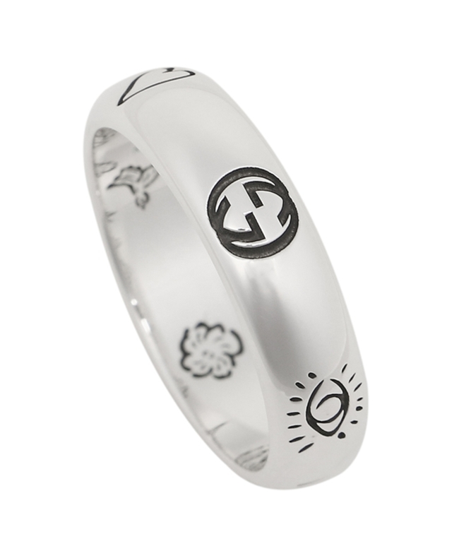 セール グッチ リング Gucci J8400 0701 ブラインド フォー ラブ Blind For Love 指輪 メンズ レディース シルバー グッチ Gucci Magaseek