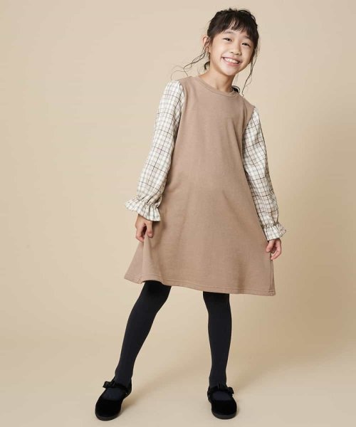 セール 100 130 チェックスリーブトレーナーワンピース Web限定サイズ アー ヴェ ヴェキッズ A V V Kid S Magaseek