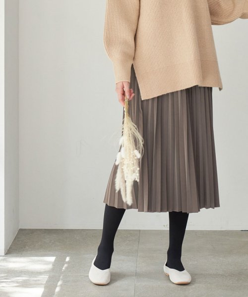 Emur フェイクレザープリーツスカート ロペピクニック Rope Picnic Magaseek