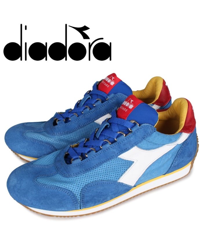 クーポン開催中 セール 9 Off ディアドラ Diadora エキップ スエード スニーカー メンズ Equipe Suede Sw ブルー ディアドラ Diadora Magaseek