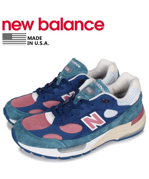 ニューバランス New Balance 992 スニーカー メンズ Dワイズ Made In Usa ブルー M992nt ニューバランス Newbalance Magaseek