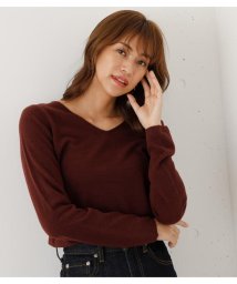 AZUL by moussy(アズールバイマウジー)/NUDIE 2WAY V／N KNIT/BRD