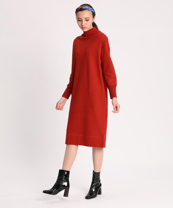 セール イネド Ined ウールジャージワンピース Magaseek