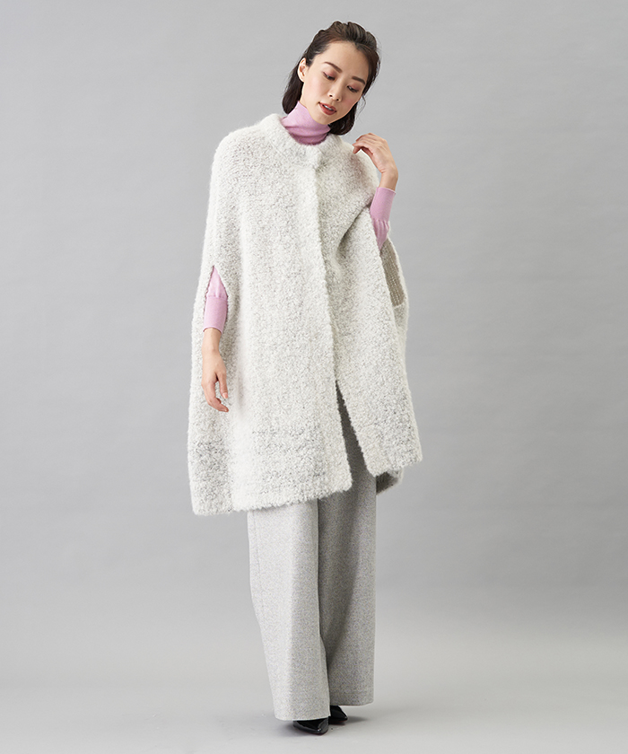 極美品 現行✨レリアン 定番 シルクタートルネック ニット 中村江里子 セゾン・ド・エリコ通信 Vol.3◇中村江里子さんのニットケープ