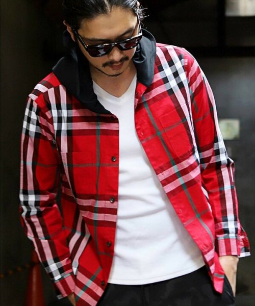 セール ツイルビッグチェックシャツパーカ ラトルトラップ Rattle Trap Magaseek