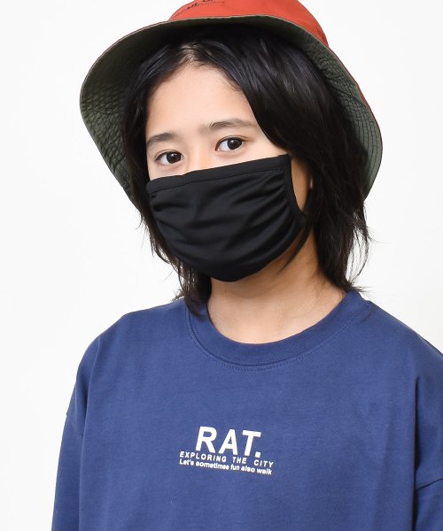 RAT EFFECT(ラット エフェクト)/SHUSHUオリジナル洗えるマスク3枚組セット/ブラック