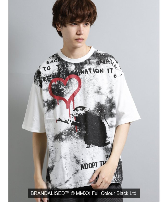 BRANDALISED × SD Love Rat クルーネック半袖Tシャツ