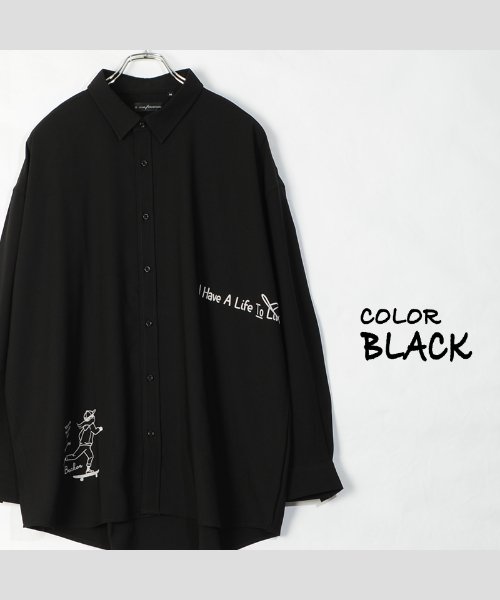 セール 38 Off シャツ メンズ シャツ レディース ロングシャツ ビッグシャツ ビッグシルエット シャツ オーバーサイズ プリントシャツ イラスト ロゴ 手書き 韓国 ファッシ ワンフォークロージング 1111clothing Magaseek