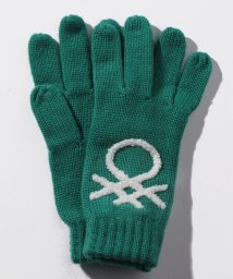 BENETTON (women)(ベネトン（レディース）)/フィンガーロゴニットグローブ・手袋JCC/グリーン
