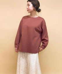 FREDY REPIT(フレディレピ)/【WEB限定カラーあり】ダンボールニットラウンドヘムプルオーバーカットソー/ブラウン