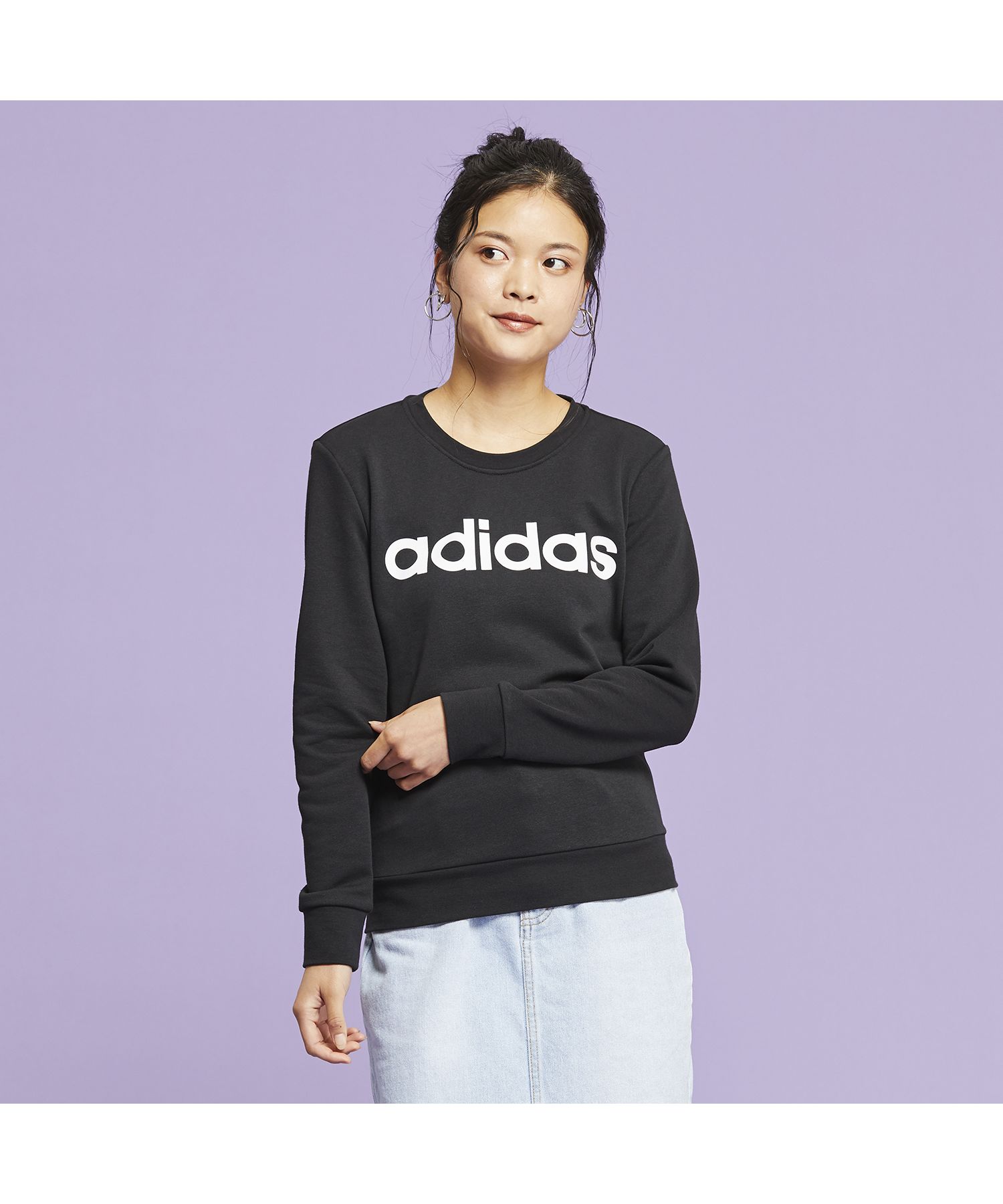 adidas essentials linear sweatshirt