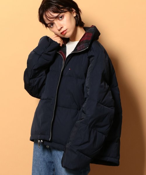 セール リバーシブルダウンボンバージャケット トミーヒルフィガー Tommy Hilfiger Magaseek