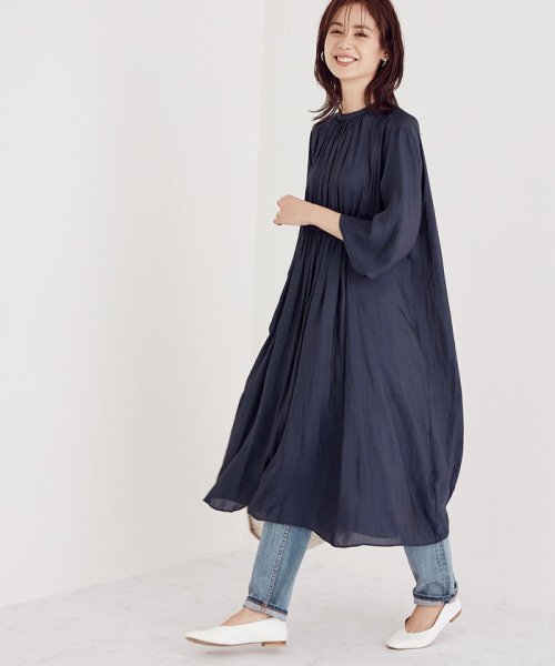 セール 60 Off ビンテージ調ツイルギャザーワンピース ロペ Rope Magaseek