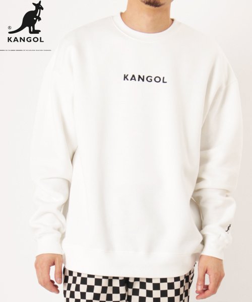 KANGOL(KANGOL)/【KANGOL】 カンゴール ムネロゴ スウェット トレーナー ユニセックス/オフホワイト