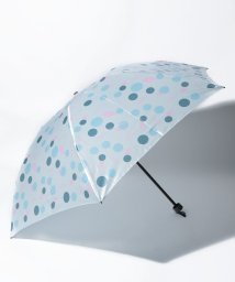 LANVIN en Bleu(umbrella)(ランバンオンブルー（傘）)/LV－B 婦人軽量ミニ Pプリント大ドット/ペールスカイ