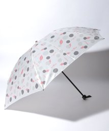 LANVIN en Bleu(umbrella)(ランバンオンブルー（傘）)/LV－B 婦人軽量ミニ Pプリント大ドット/グレー