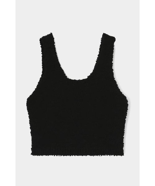 moussy(マウジー)/PON PON YARN KNIT BUSTIER/BLK