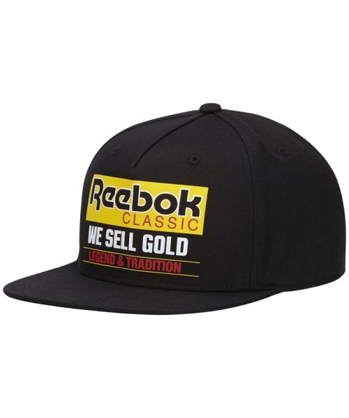 Reebok(リーボック)/クラシックス グラフィック ウイ セル ゴールド キャップ / Classics Graphic We Sell Gold Cap/ブラック