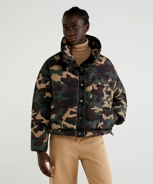 セール 59 Off ショート丈ボリュームダウンジャケット ベネトン レディース Benetton Women Magaseek