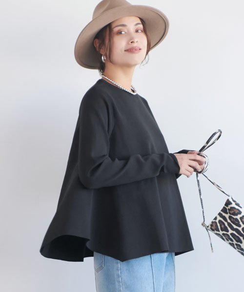 ハリ感 Aラインニットトップス コカ Coca Magaseek ハリ感 Aラインニットトップス コカ Coca Magaseek