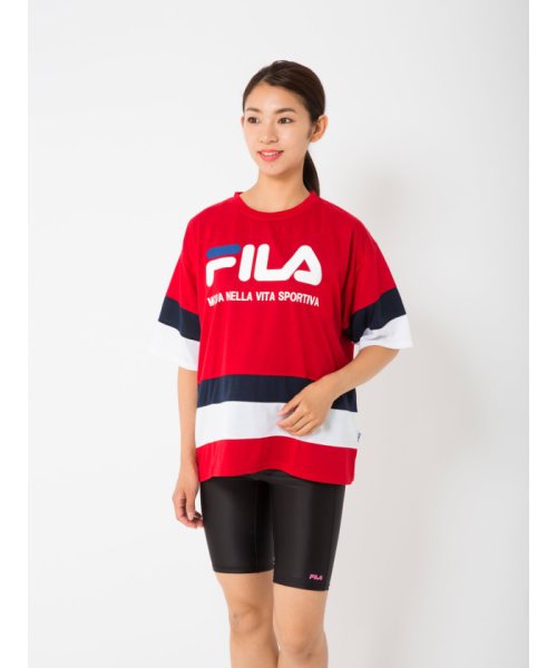 FILA(フィラ)/ビックシルエットTシャツ(229726)/レッド 